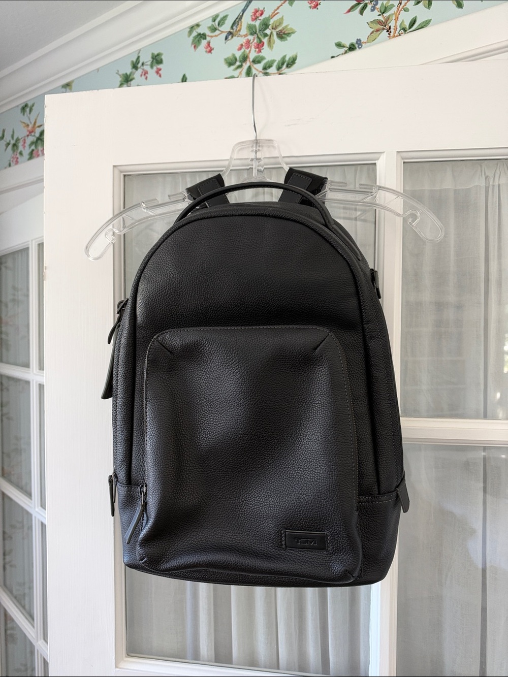 Tumi leather backpack